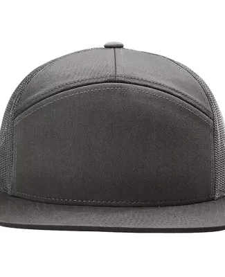 Richardson Hats 168 Hi-Pro 7- Panel Trucker Cap in Charcoal