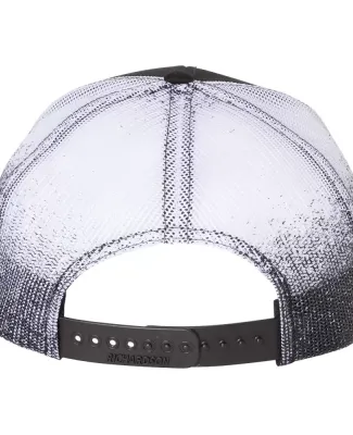 Richardson Hats 112PM Printed Mesh-Back Trucker Ca in Black/ black to white fade