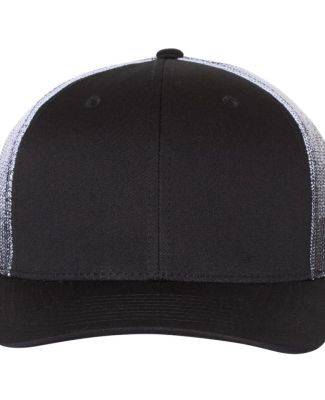 Richardson Hats 112PM Printed Mesh-Back Trucker Ca in Black/ black to white fade