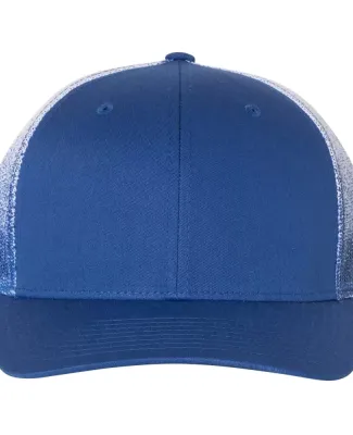Richardson Hats 112PM Printed Mesh-Back Trucker Ca in Royal/ royal to white fade