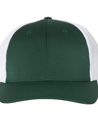 Richardson Hats 174 Performance Trucker Cap in Dark green/ white