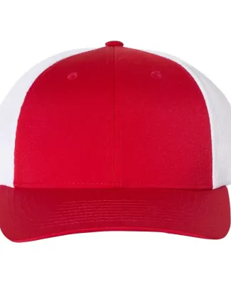 Richardson Hats 174 Performance Trucker Cap Red/ White