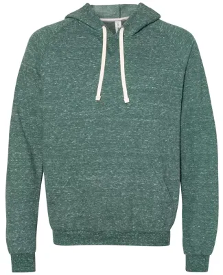 Jerzees 90MR Snow Heather French Terry Pullover Ho Forest Green