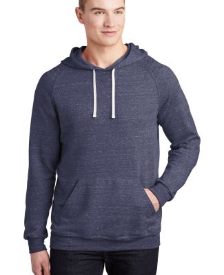 Jerzees 90MR Snow Heather French Terry Pullover Ho in Navy