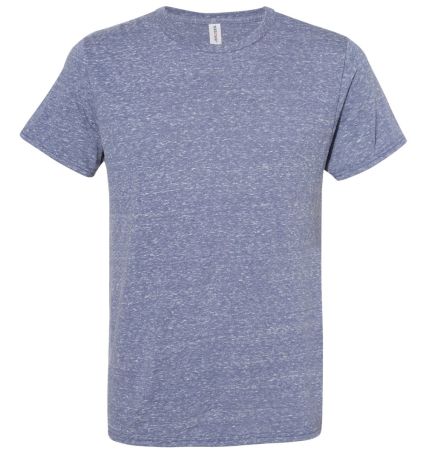 Jerzees 88MR Snow Heather Jersey Crew T-Shirt in Denim