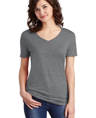Jerzees 88WVR Women's Snow Heather Jersey V-Neck in Charcoal