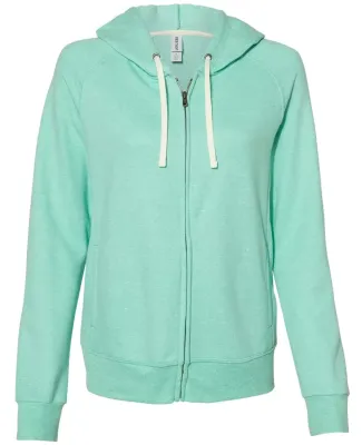 Jerzees 92WR Women's Snow Heather French Terry Ful Mint