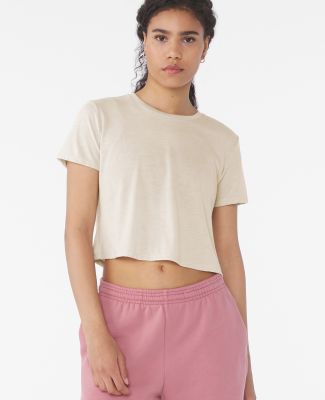 Bella + Canvas 8882 Women’s Flowy Cropped Short in Heather dust