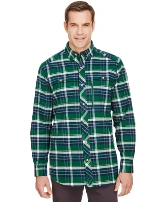 Backpacker BP7091 Men's Stretch Flannel Shirt FOREST GREEN