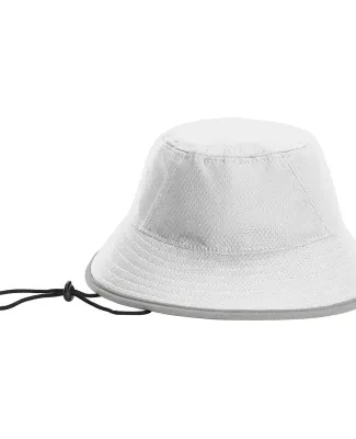 New Era NE800 Hex Era Bucket Hat White/Rains Gy