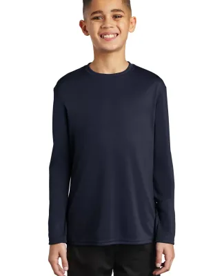 Port & Company PC380YLS     Youth Long Sleeve Perf Deep Navy