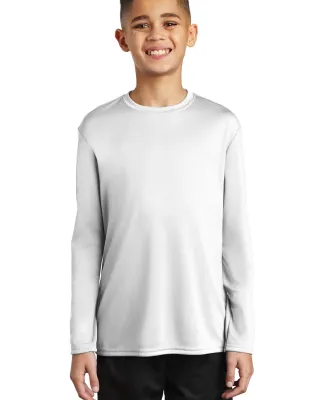 Port & Company PC380YLS     Youth Long Sleeve Perf White