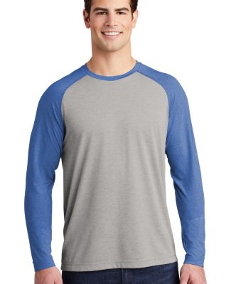 Sport Tek ST400LS Sport-Tek    PosiCharge    Long  in True royal heather/ light grey heather