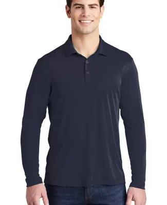 Sport Tek ST520LS Sport-Tek Pro Long Sleeve Polo True Navy