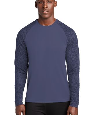 Sport Tek ST460LS Sport-Tek    Long Sleeve Digi Ca in True navy
