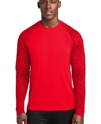 Sport Tek ST460LS Sport-Tek    Long Sleeve Digi Ca in True red
