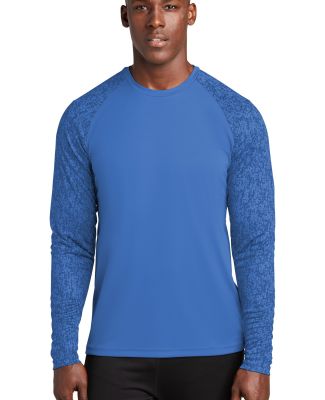Sport Tek ST460LS Sport-Tek    Long Sleeve Digi Ca in True royal
