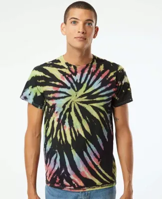 Dynomite 200MS Multi-Color Spiral Short Sleeve T-S in Aurora