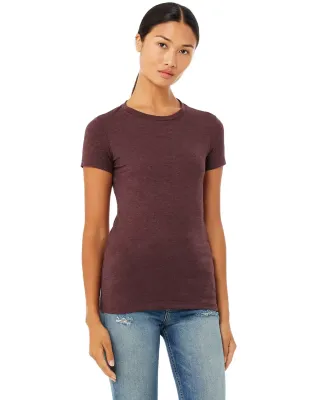 BELLA 6004 Womens Favorite T-Shirt in Heather maroon