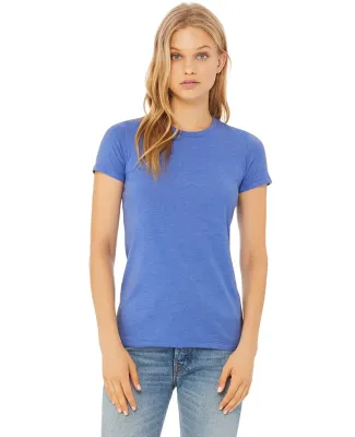 BELLA 6004 Womens Favorite T-Shirt in Hthr colum blue