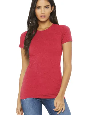 BELLA 6004 Womens Favorite T-Shirt in Heather red