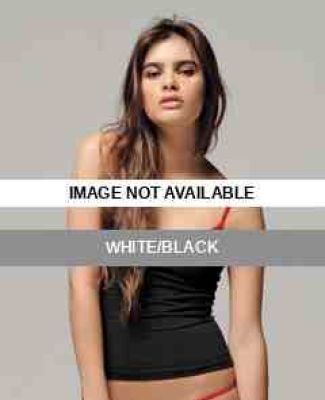 602 Bella Ladies' 6.5 oz. Cotton/Spandex Contrast  White/Black