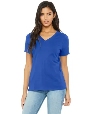 BELLA 6405 Ladies Relaxed V-Neck T-shirt in True royal