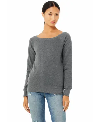 BELLA 7501 Womens Fleece Pullover Sweatshirt in Deep heather
