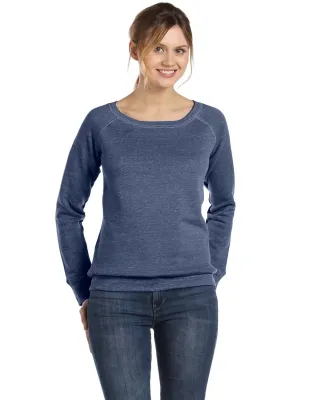 BELLA 7501 Womens Fleece Pullover Sweatshirt in Navy triblend