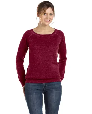 BELLA 7501 Womens Fleece Pullover Sweatshirt in Cardinal trbibld