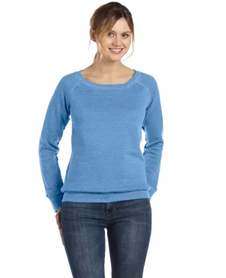 BELLA 7501 Womens Fleece Pullover Sweatshirt in Blue triblend