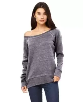 BELLA 7501 Womens Fleece Pullover Sweatshirt in Grey acid fleece