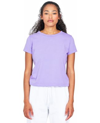 US Blanks US521 Women's Crop Crew T in Lilac