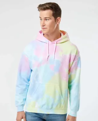 Dyenomite 680VR Blended Hooded Sweatshirt in Pastel rainbow