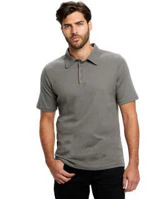 Men's Jersey Interlock Polo T-Shirt in Asphalt
