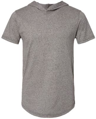 Next Level Apparel 2022 Mock Twist Short Sleeve Ho in Heather gray