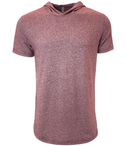 Next Level Apparel 2022 Mock Twist Short Sleeve Ho in Tech maroon