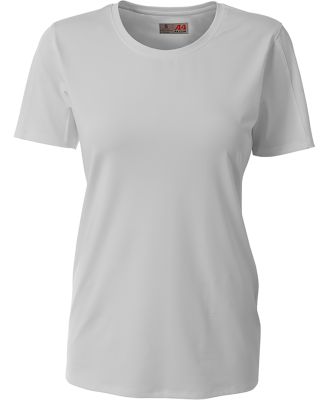 A4 Apparel NW3014 Ladies' Spike Short Sleeve Volle Silver