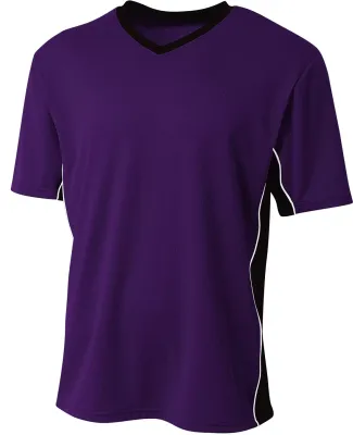 A4 Apparel NB3018 Youth Liga Soccer Jersey Purple /Black
