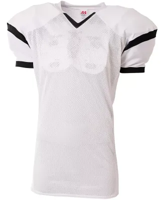 A4 Apparel NB4265 Youth Rollout Football Jersey White/Black