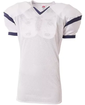A4 Apparel NB4265 Youth Rollout Football Jersey White/Navy