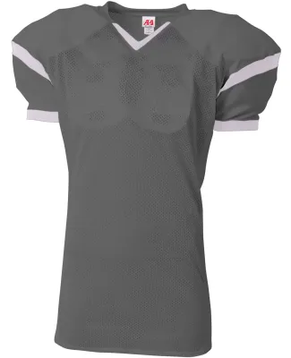 A4 Apparel NB4265 Youth Rollout Football Jersey Graphite/White
