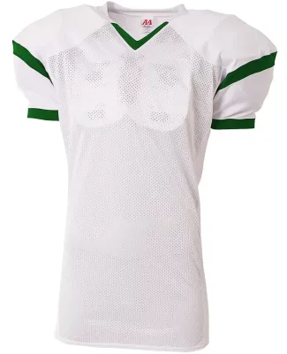 A4 Apparel NB4265 Youth Rollout Football Jersey White/Forest