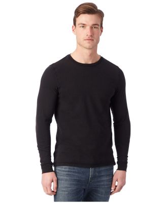 Alternative Apparel 1011 Heavy Wash Long Sleeve Ou Black