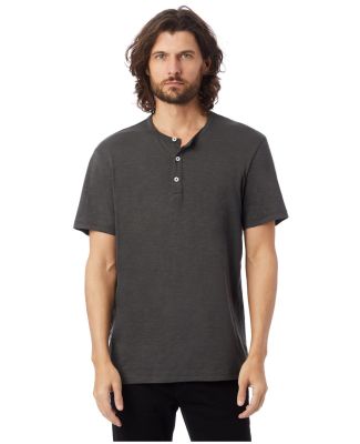 Alternative Apparel 6086 Weathered Slub Short Slee WASHED BLACK
