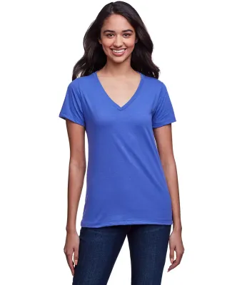 Next Level Apparel 4240 Women's Eco Performance V in Heather sapphire