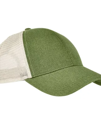 econscious EC7093 Unisex Hemp Eco Trucker Recycled in Olive/ oyster
