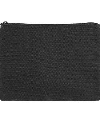 econscious EC8402 Hemp Pouch  in Black/ black