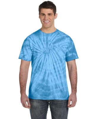 Tie-Dye CD101 Adult 5.4 oz. 100% Cotton Spider T-S in Spider turquoise