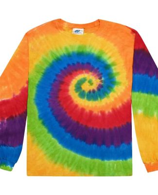 Tie-Dye CD2000Y Youth Long-Sleeve Tee in Prism